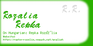 rozalia repka business card
